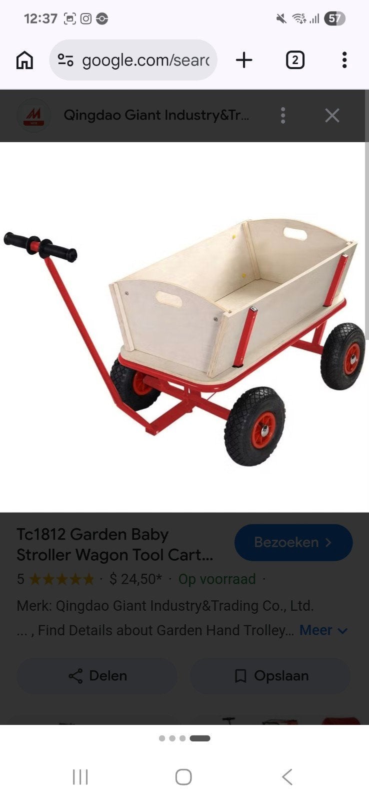 Nieuwe Tuin Baby Stroller Wagon Tool Cart TC1812, Ophalen, Nieuw
