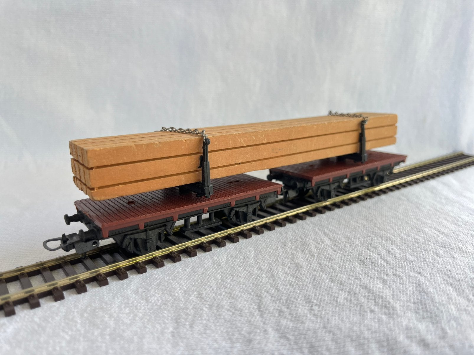 Lima Schamelwagons met houtlading H0 (1), Hobby en Vrije tijd, Modeltreinen | H0, Gebruikt, Gelijkstroom, Wagon, Ophalen of Verzenden