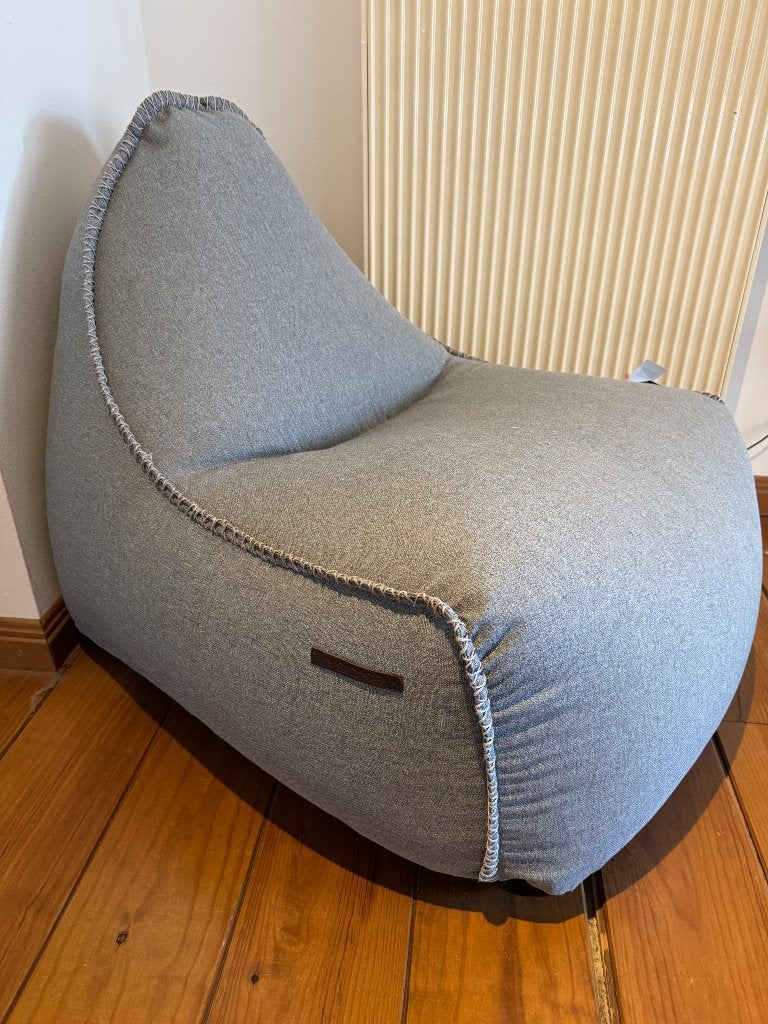 Sackit Danish design lounge fauteuil stoel/zitzak, Ophalen, Nieuw, Grijs, Zitzakstoel