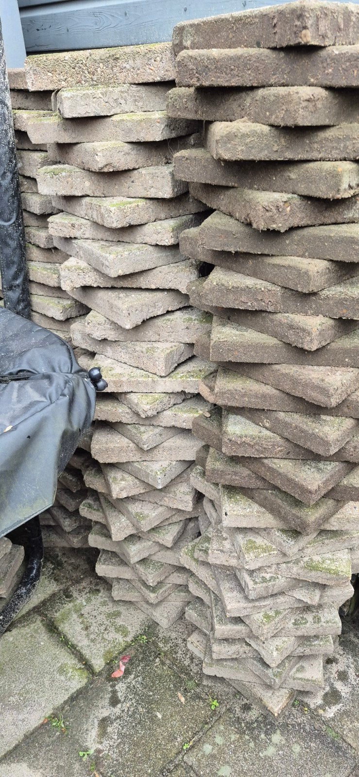 Gebruikte betonnen terrastegels, Ophalen, Gebruikt, 10 m² of meer, Beton