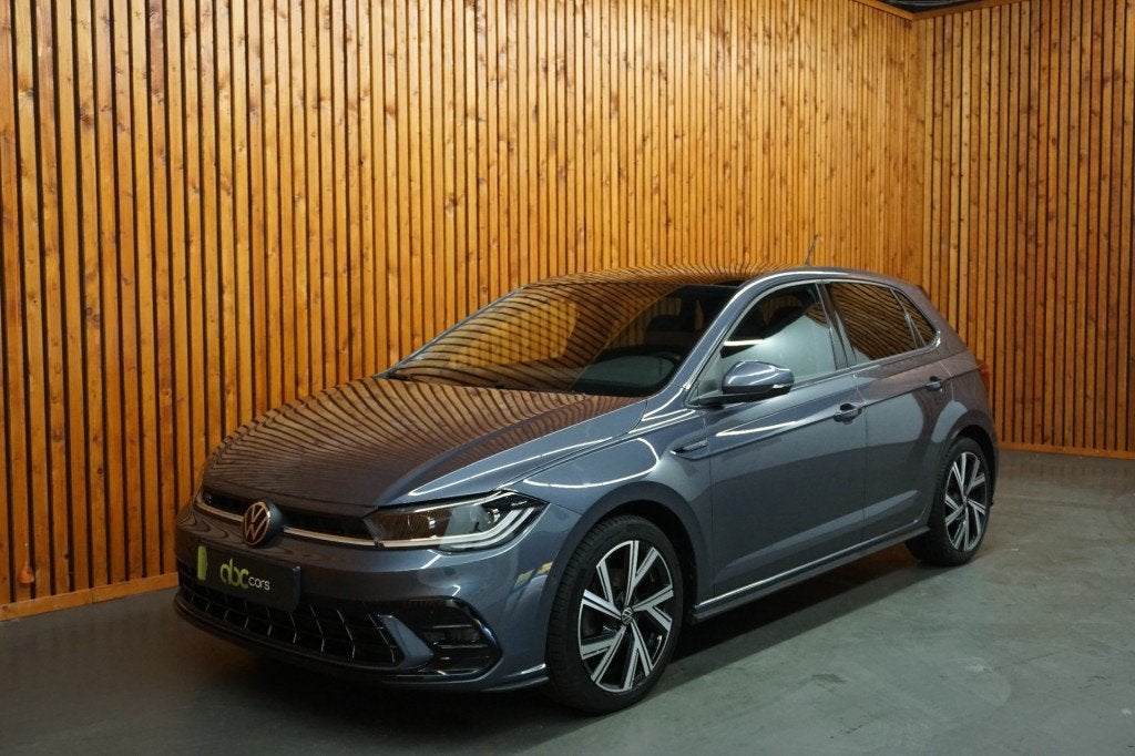 Volkswagen POLO 1.0 TSI R-LINE Panoramadak Stoelverwarming N, Gebruikt, Met garantie (alle), Bedrijf, 3 cilinders