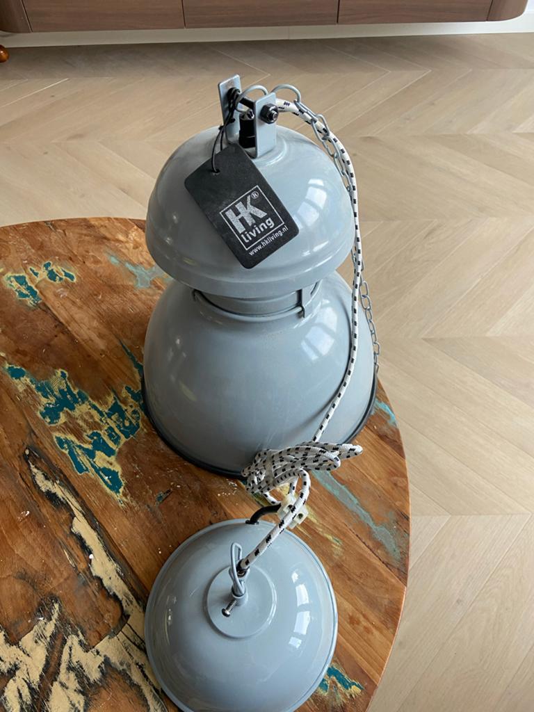 Hk living lamp grijs/blauw, Ophalen of Verzenden, Zo goed als nieuw, Minder dan 50 cm