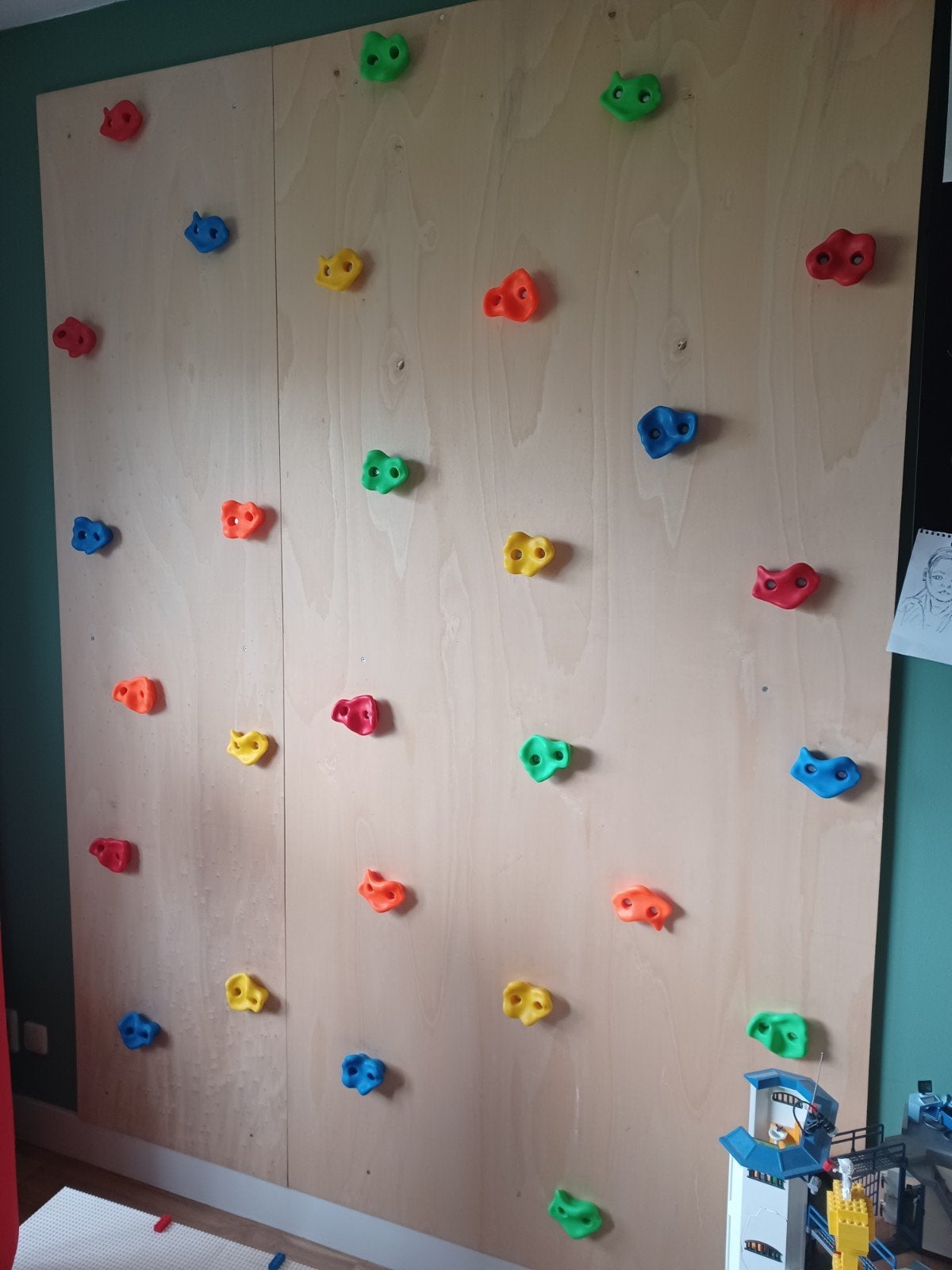 Klimwand voor kinderen - Inclusief 30 klimstenen, Ophalen, Gebruikt, Klimwand