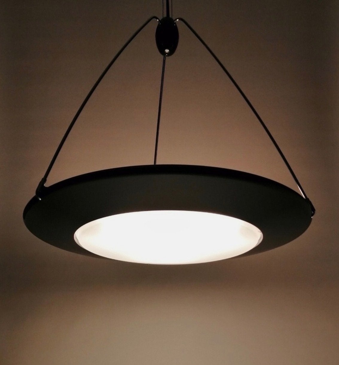 Arteluce Mira S Designer Hanglamp - Made in Italy, Ophalen, Gebruikt, Metaal, Overige fittingen