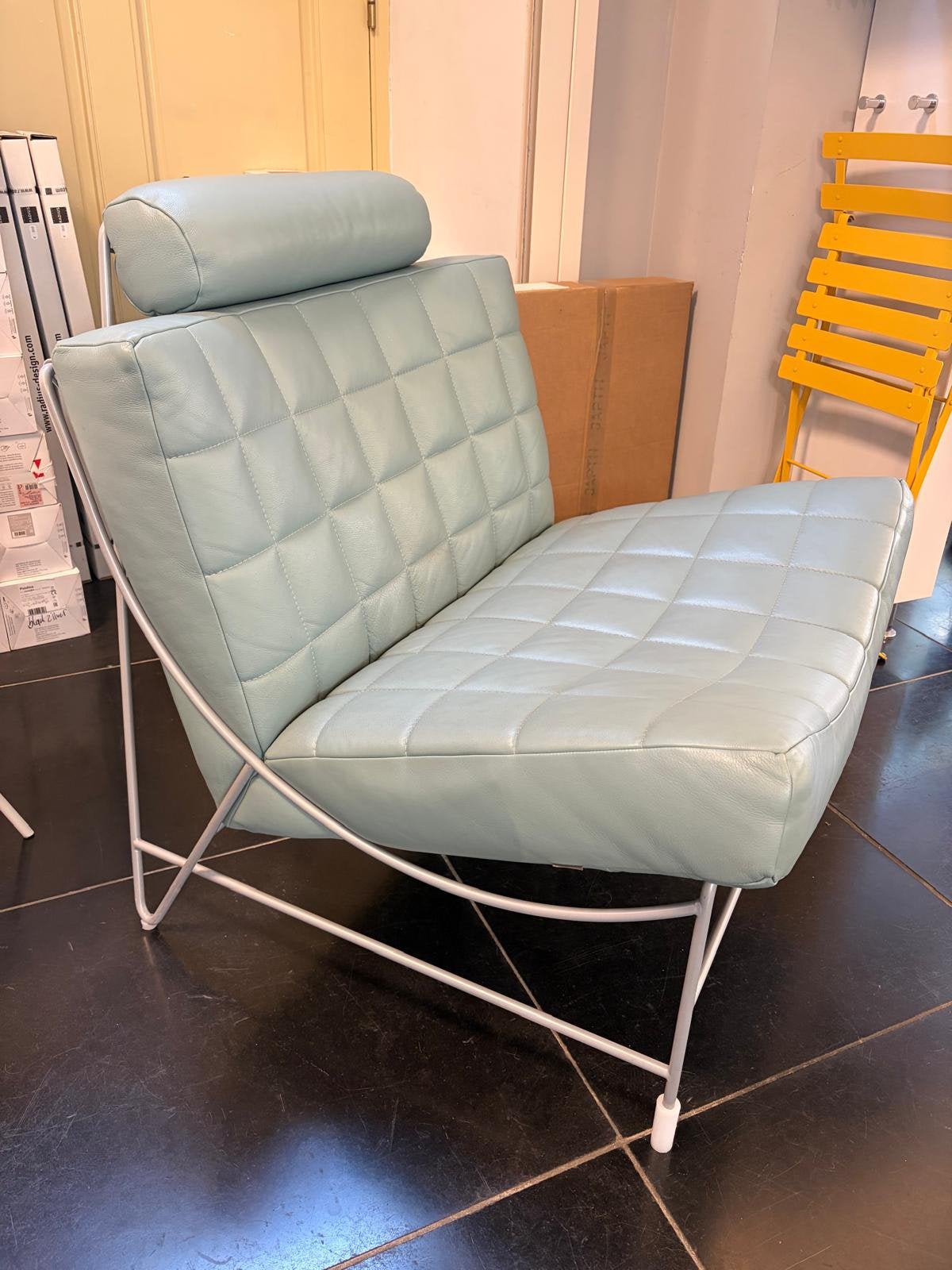 Leolux Volare fauteuil, Huis en Inrichting, Fauteuils, Ophalen, Gebruikt, Minder dan 75 cm, Leer