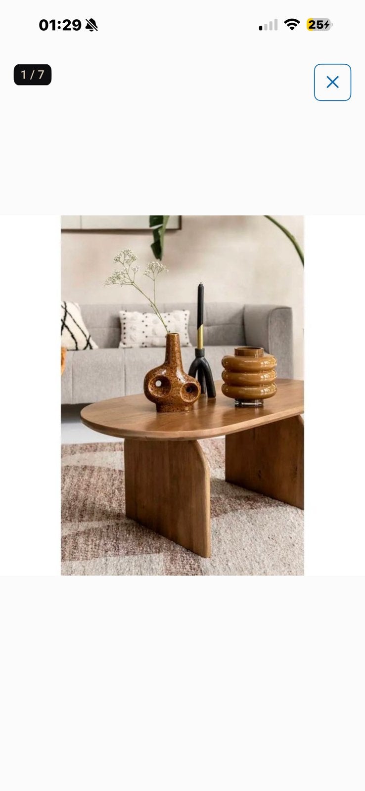 Salontafel - mangohout - 100x50x40 cm, Huis en Inrichting, Tafels | Salontafels, Ophalen, Nieuw
