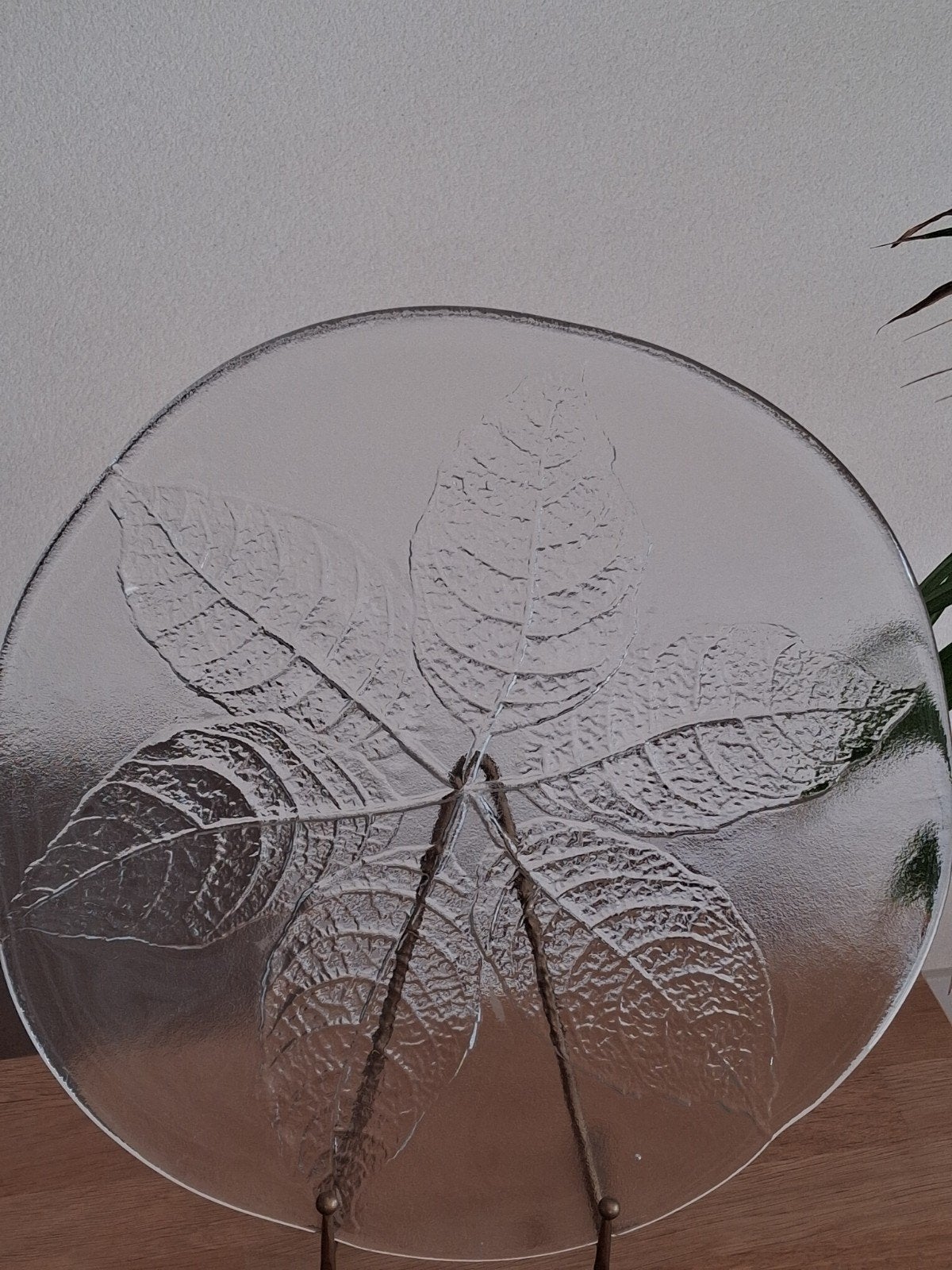 Vintage Leaf Design Kosta Boda Schaal 1975 Ann Goran Wärff, Antiek en Kunst, Ophalen of Verzenden