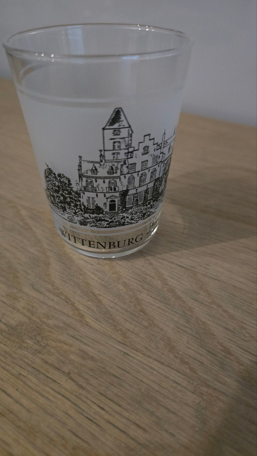 Vintage glas Kasteel Wittenburg Wassenaar, Ophalen of Verzenden