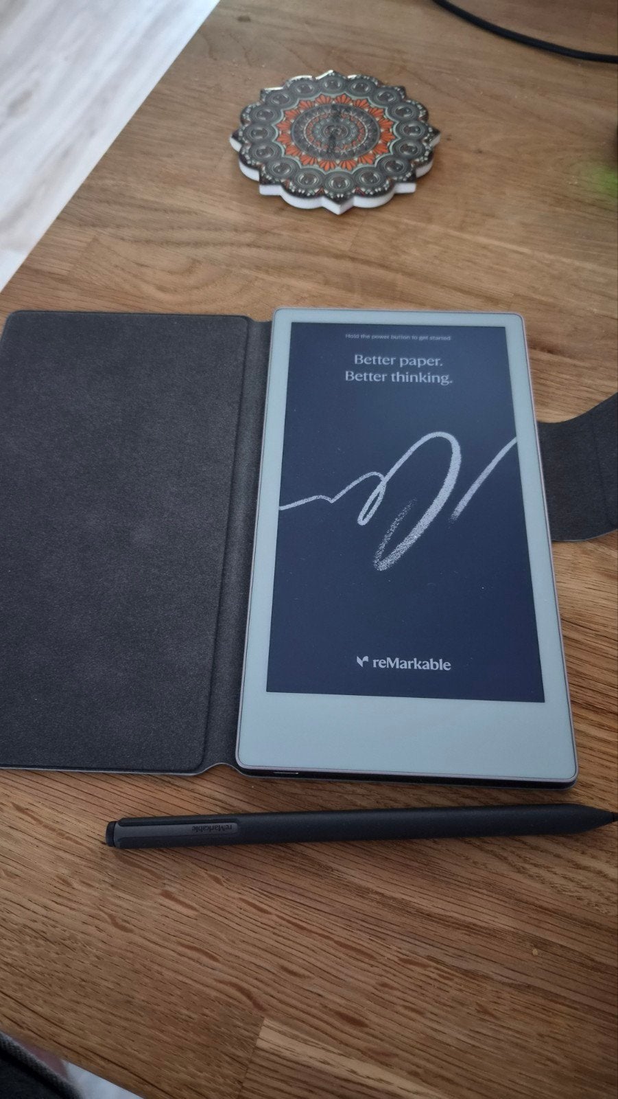 reMarkable Paper Pro Move met Marker Plus en Book Folio, Computers en Software, E-readers, Zo goed als nieuw, 10 inch of meer