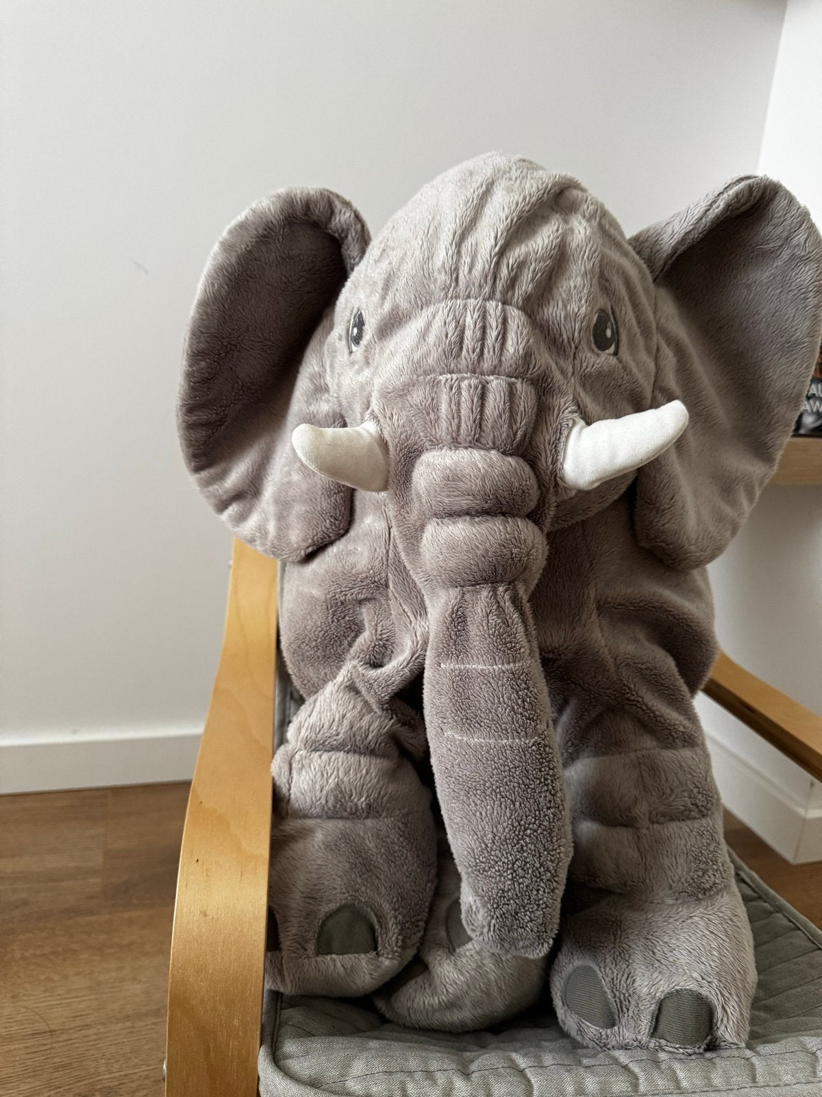 Grote zachte olifant knuffel - IKEA JÄTTELIK, Ophalen, IKEA, Grijs, Zo goed als nieuw