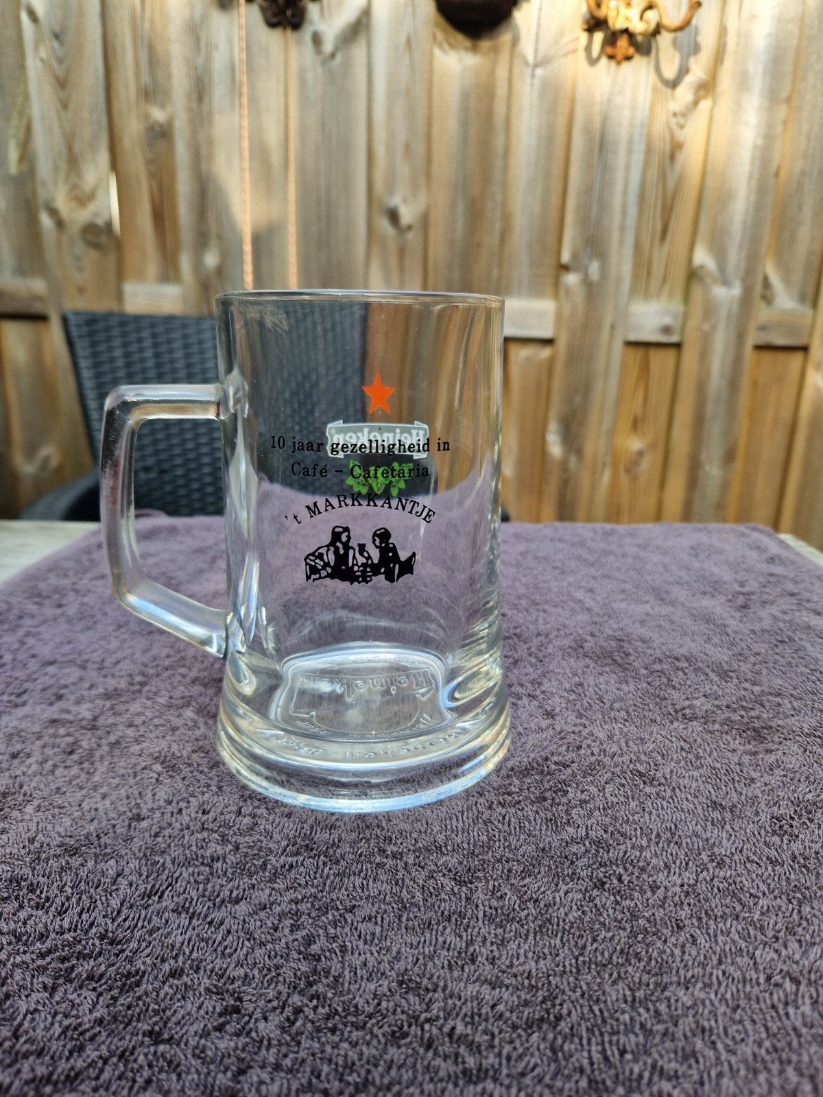 Heineken bierpul dubbeldruk, Verzamelen, Biermerken, Ophalen of Verzenden, Zo goed als nieuw, Pul(len), Heineken