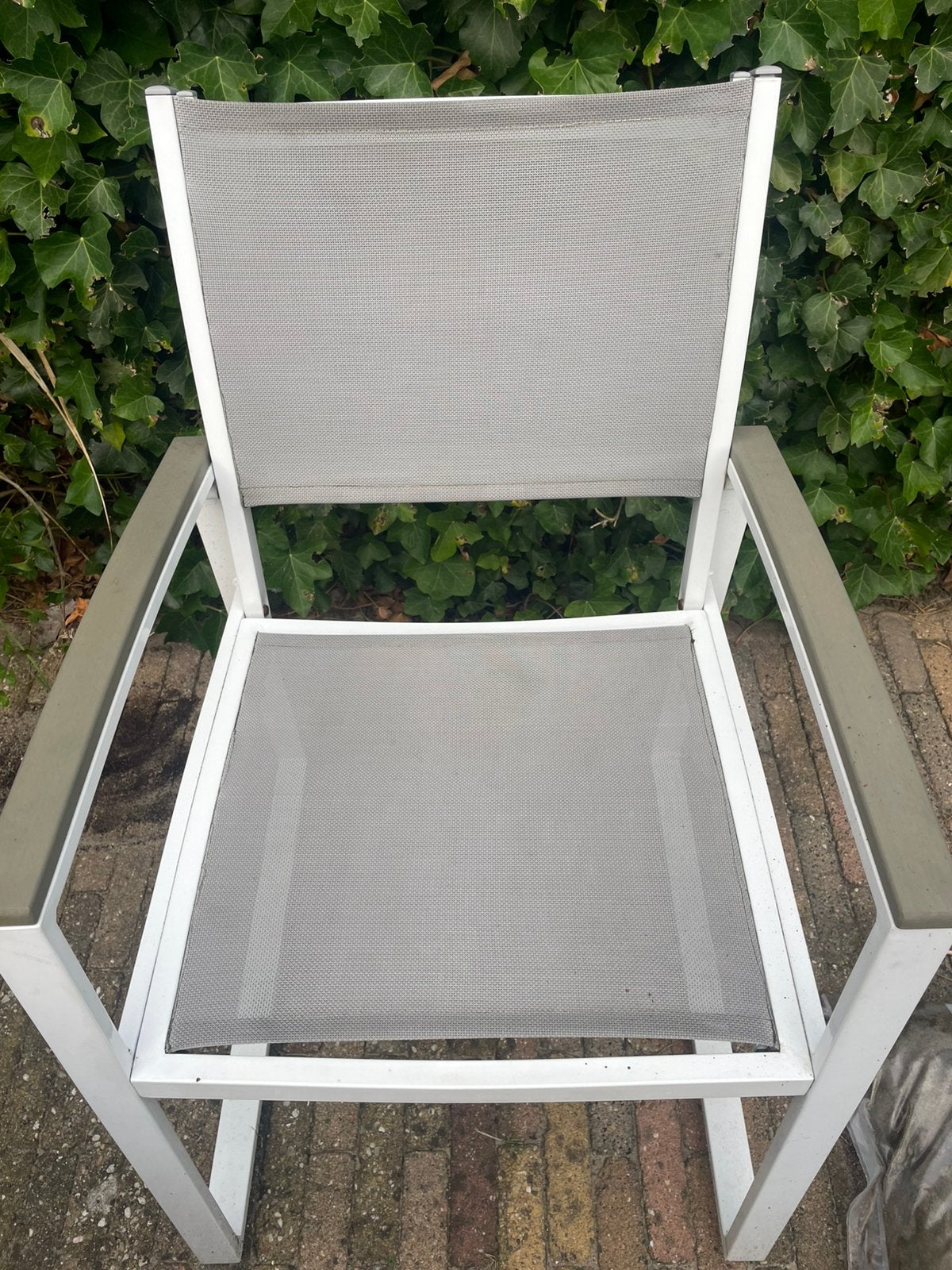 Twee aluminium tuinstoelen, Ophalen, Gebruikt, Aluminium