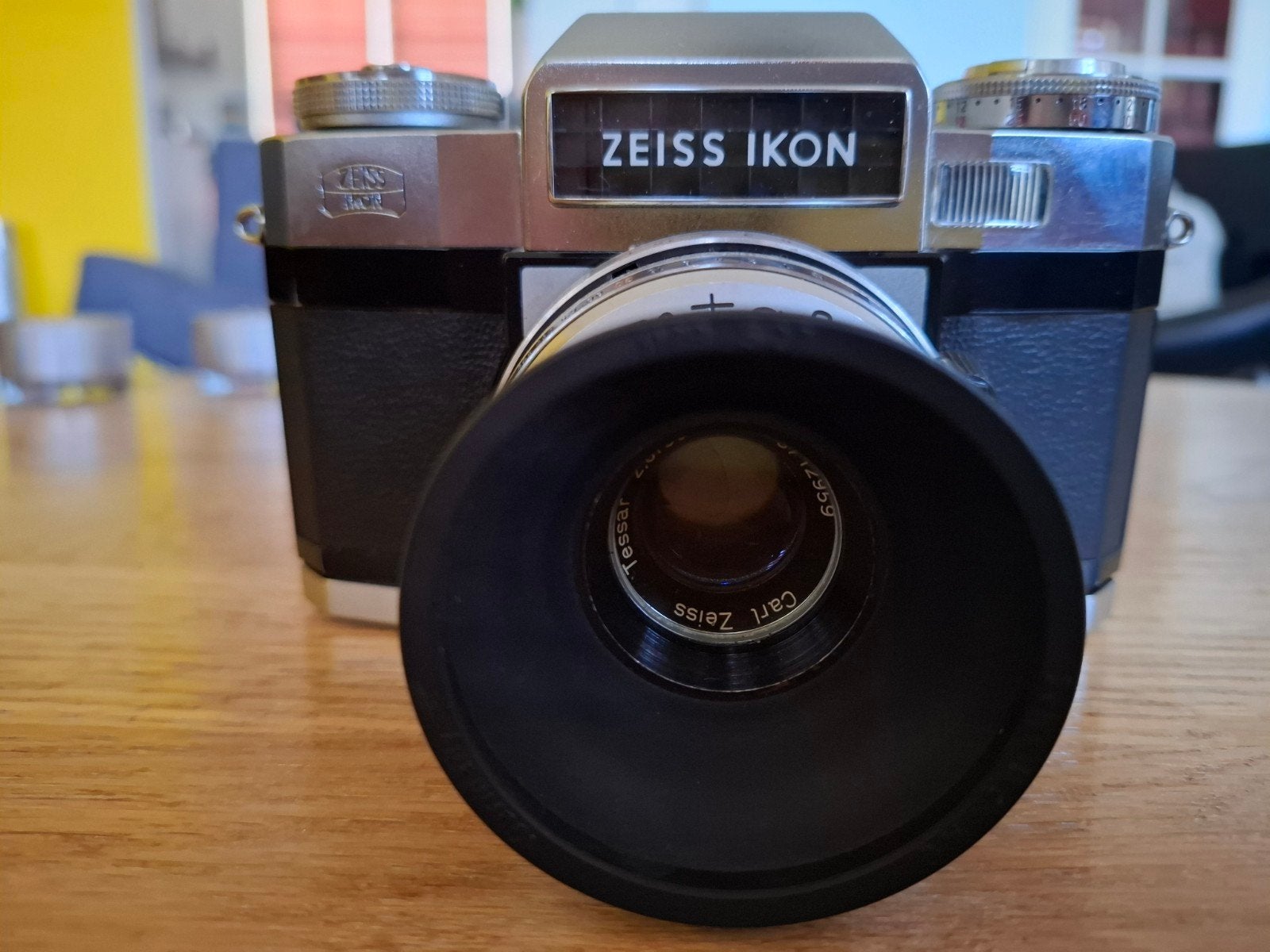 Zeiss Ikon Contaflex met Carl Zeiss Tessar 50 mm f/2.8 lens, Ophalen of Verzenden, Gebruikt, Compact, Overige Merken
