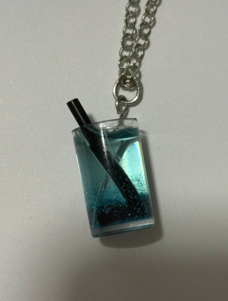 Ketting bubble tea, Ophalen of Verzenden, Nieuw, Zilver, Overige materialen