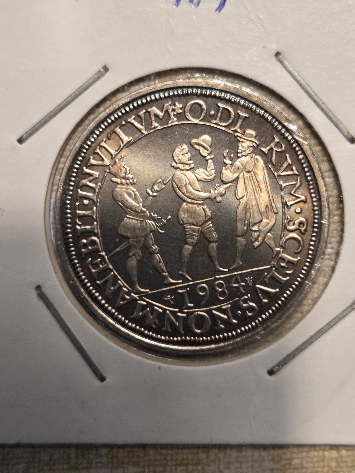 Zilveren Penning 1984 - Willem van Oranje, Ophalen of Verzenden, Overige typen