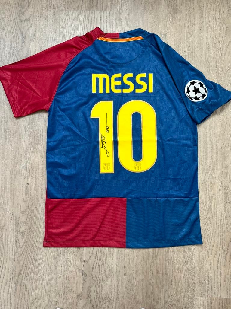 Gesigneerd shirt Lionel Messi, Ophalen of Verzenden, Zo goed als nieuw, Shirt