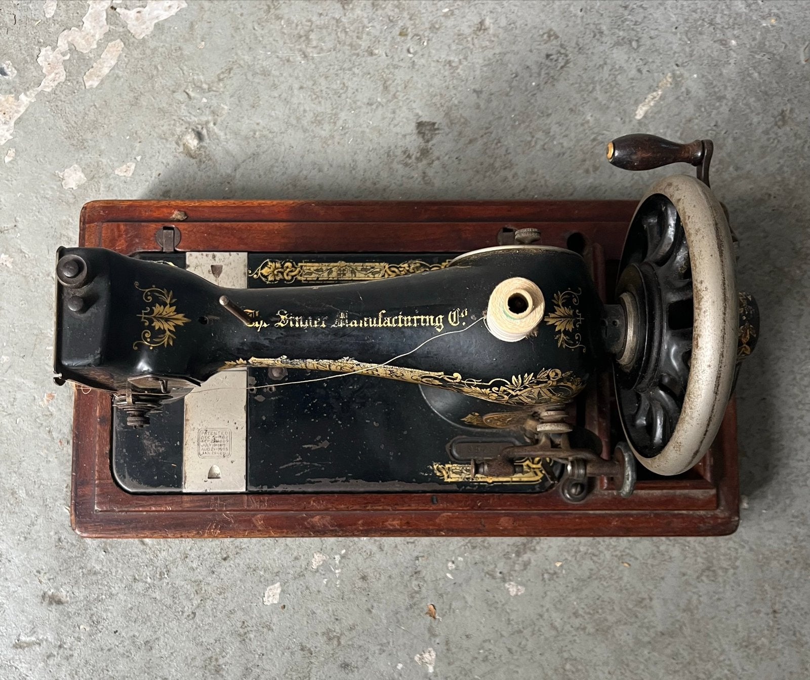 Antieke Singer Naaimachine - Decoratief en Functioneel, Ophalen