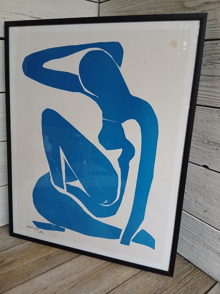 Officieel affiche “Blauw naakt” uit 1952 van Henri Matisse., Antiek en Kunst, Abstract, Papier/karton, Ophalen of Verzenden, Overige technieken