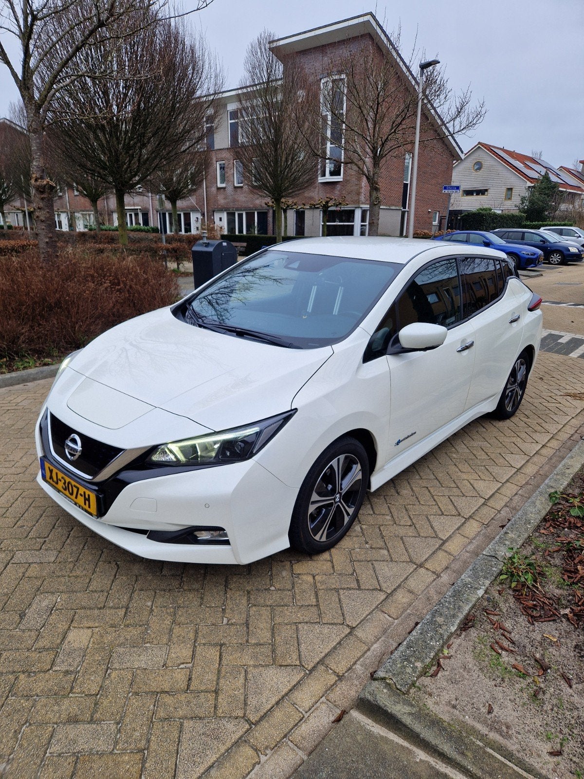 Nissan Leaf Electric 40kWh 2019 Wit, Auto's, Stof, Origineel Nederlands, Elektrisch, Particulier