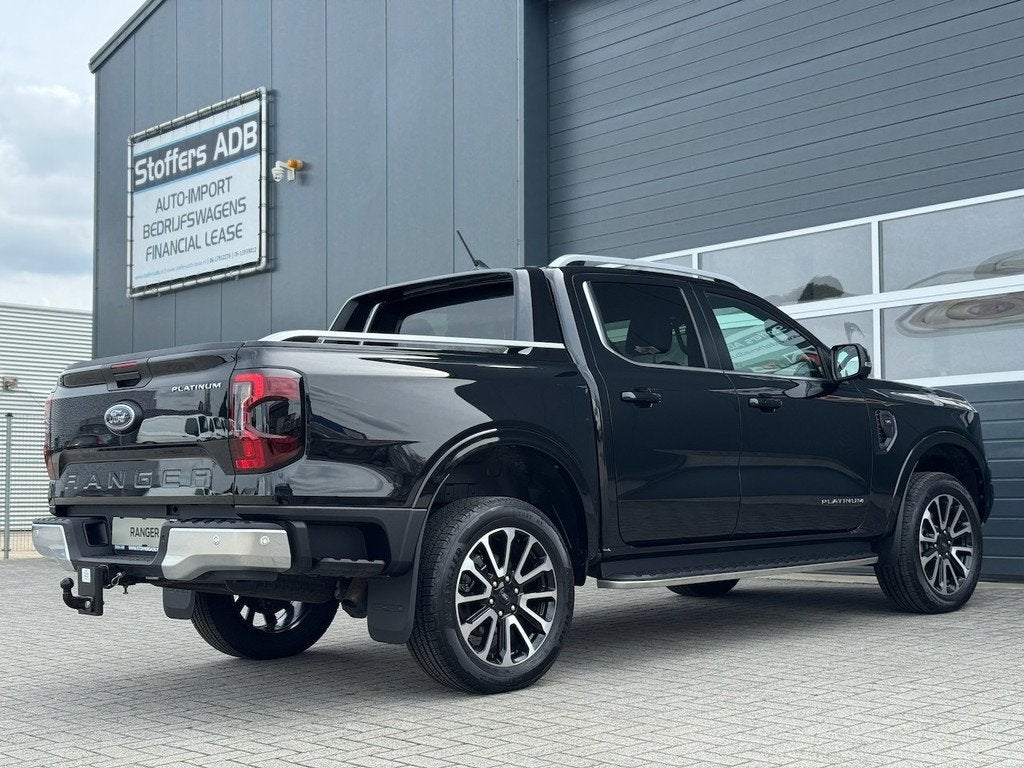 Ford Ranger 3.0 V6 241pk Platinum Double Cab | BPM VRIJ | 2-, Auto's, Ford, Automaat, Gebruikt, Zwart, 2993 cc