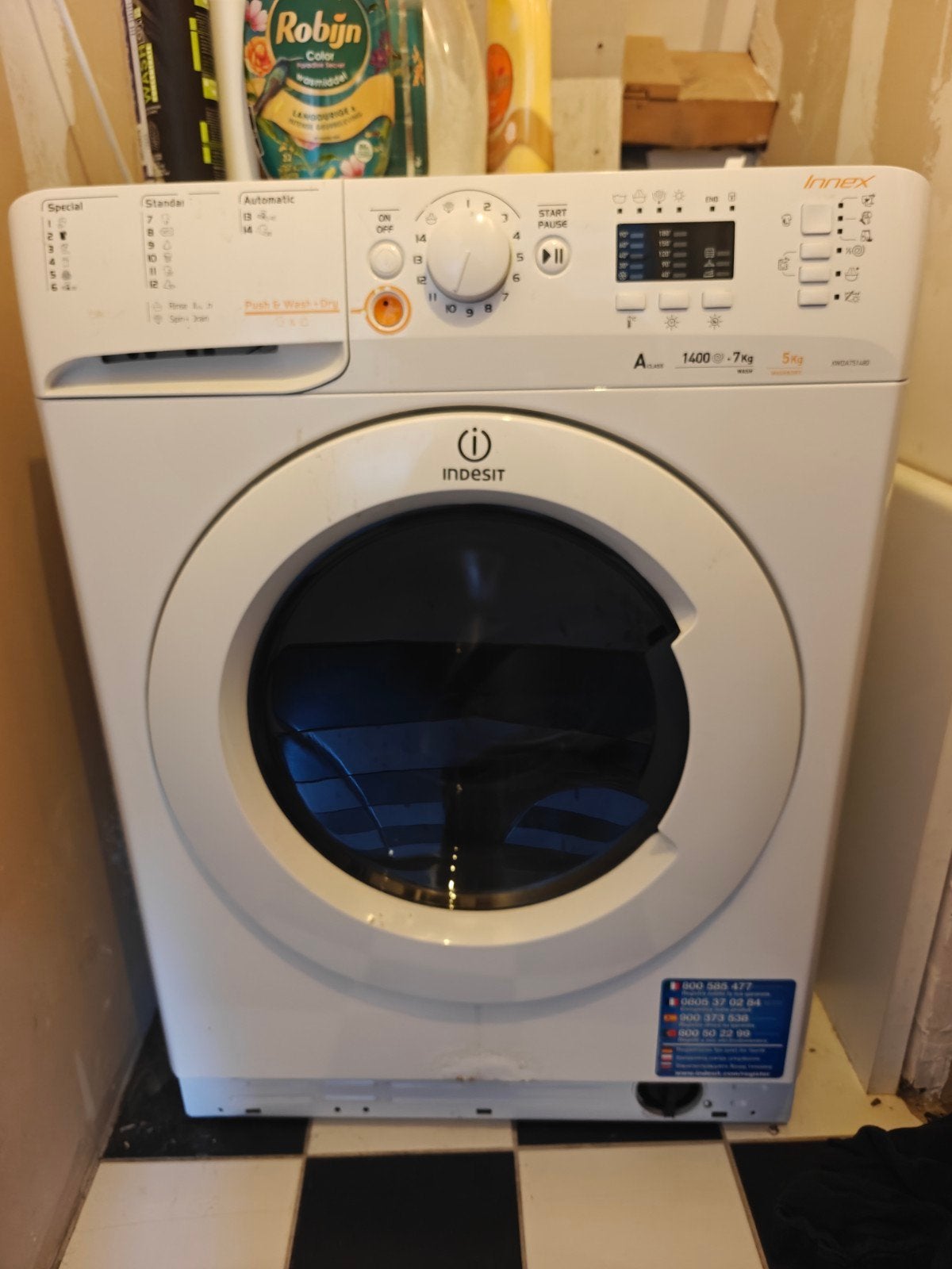 Indesit Innex Wasmachine  + installatiemateriaal, Witgoed en Apparatuur, Wasmachines, Ophalen of Verzenden