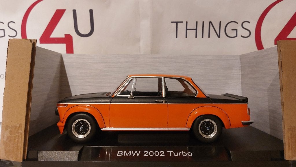 MCG 1:18 BMW 2002 turbo 1973 oranje/matt zwart nieuw, Ophalen of Verzenden, Nieuw, Auto, Overige merken