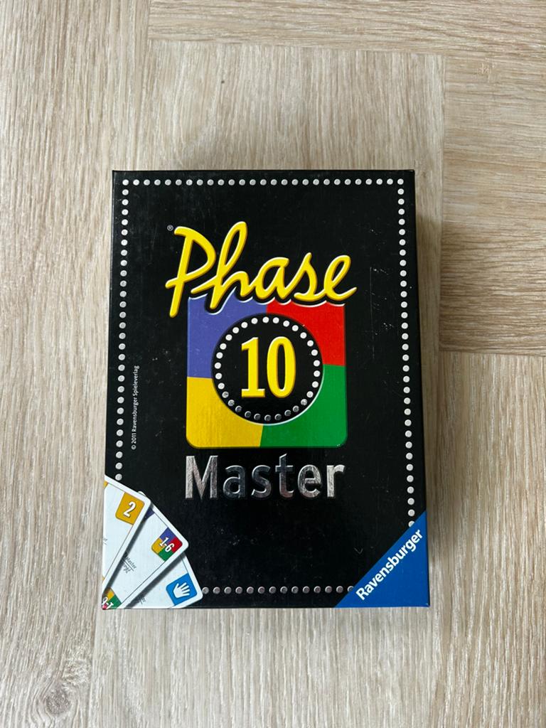 Phase 10 Master [NL] (Ravensburger), Hobby en Vrije tijd, Gezelschapsspellen | Bordspellen, Ophalen of Verzenden, Gebruikt