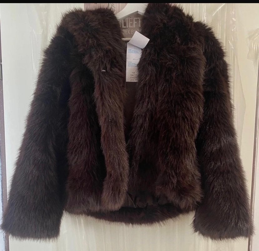 Jas faux fur maat S van Primark, Kleding | Dames, Verzenden, Nieuw, Maat 36 (S), Bruin