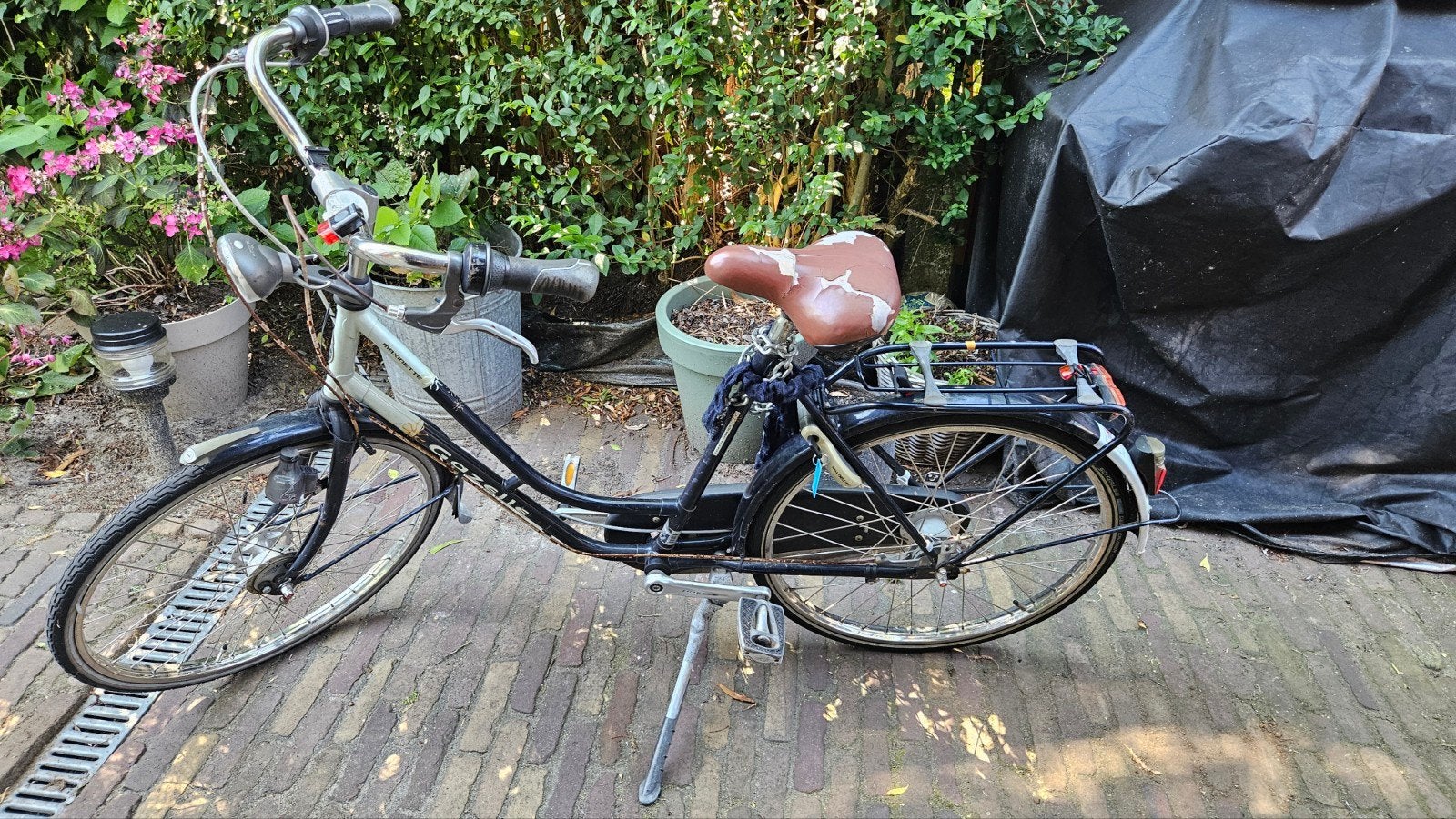 Gazelle fiets 24 inch - goed rijdend, zadel beschadigd, Ophalen
