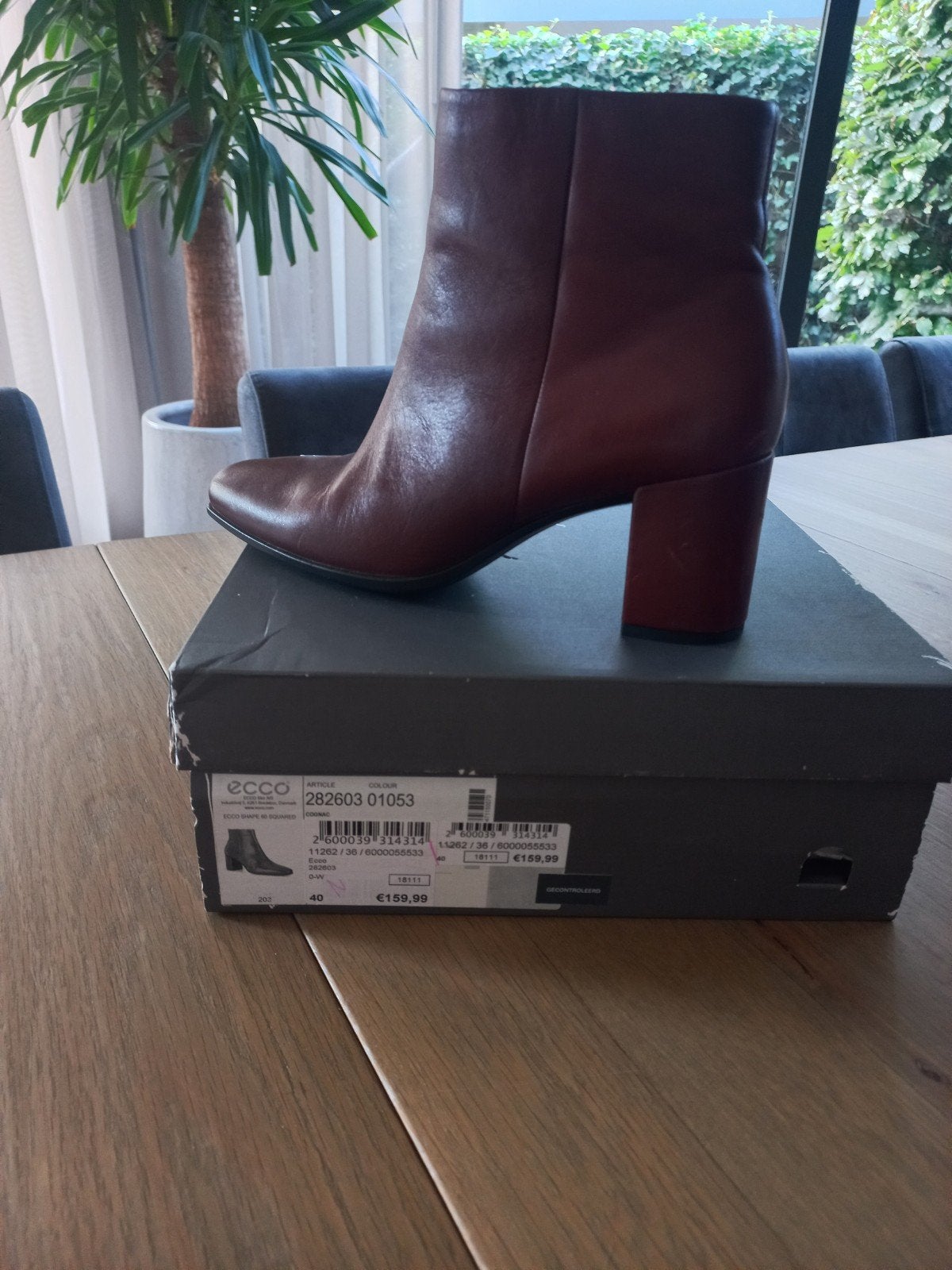 ECCO Enkellaarsjes Maat 40 Bruin - nieuw, Ophalen of Verzenden