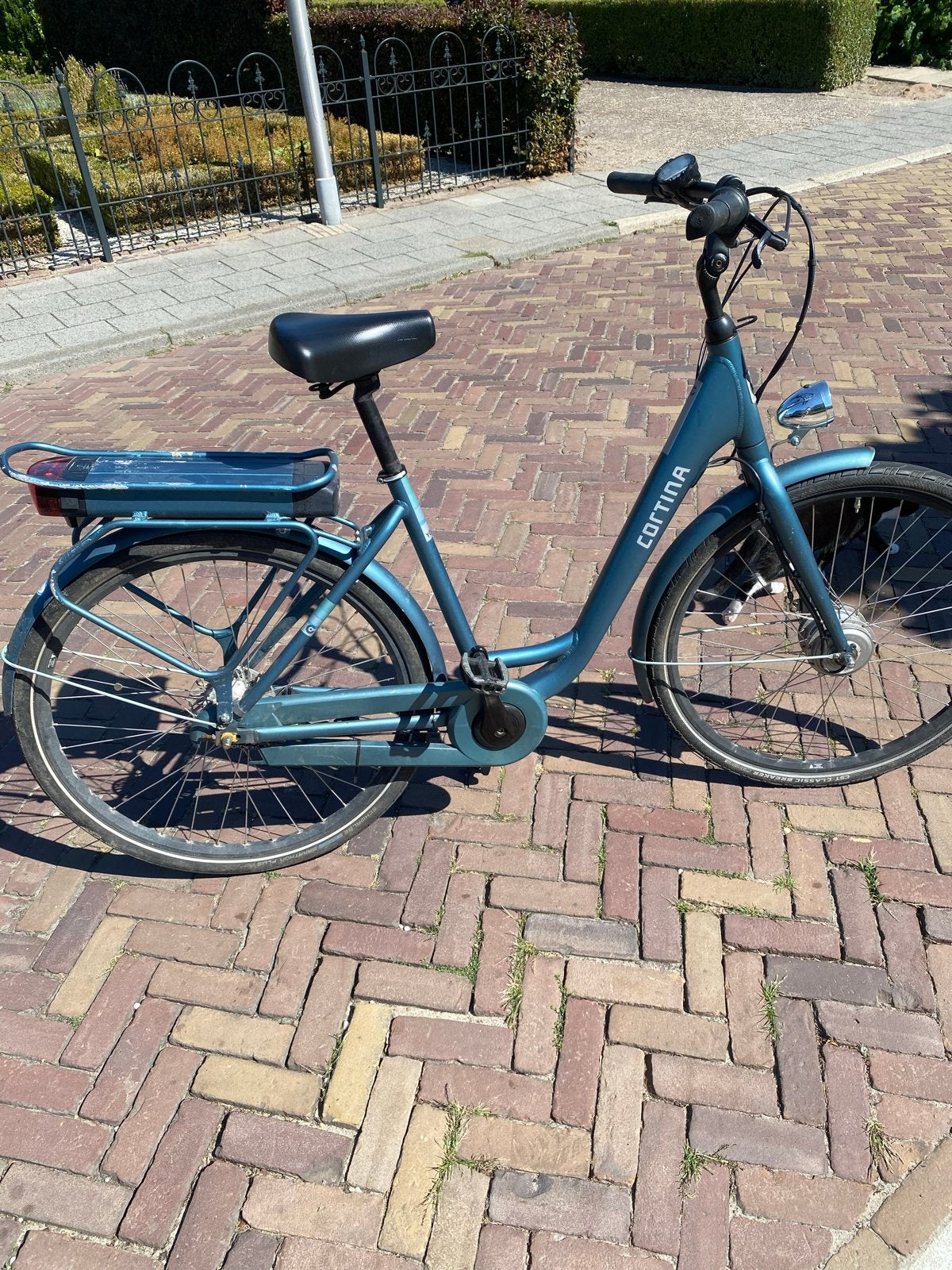 Cortina E-bike met lichte beschadigingen, werkt perfect, Fietsen en Brommers, Fietsen | Heren | Herenfietsen, Ophalen, Gebruikt