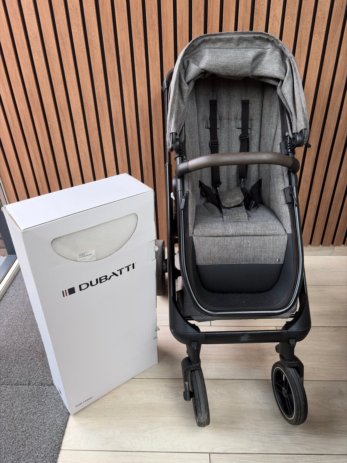Dubatti One Complete Kinderwagen - Melange Grey, Kinderen en Baby's, Kinderwagens en Combinaties, Gebruikt, Combiwagen, Met reiswieg