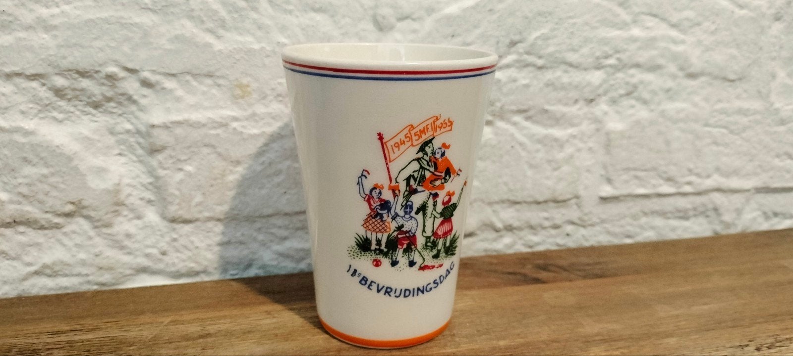 Vintage Mosa Maastricht '10 Jaar Bevrijding' Beker 1955, Antiek en Kunst, Ophalen of Verzenden