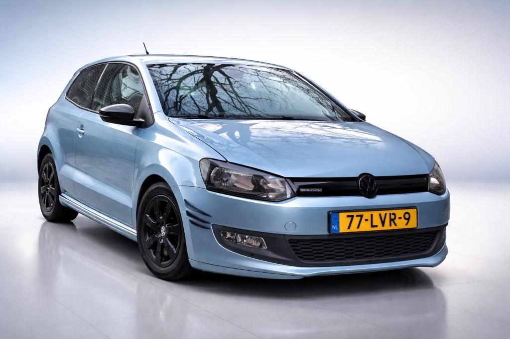 Volkswagen Polo 1.2 TDI 55KW BM 2010 Blauw, Stof, 74 pk, Zwart, 1199 cc