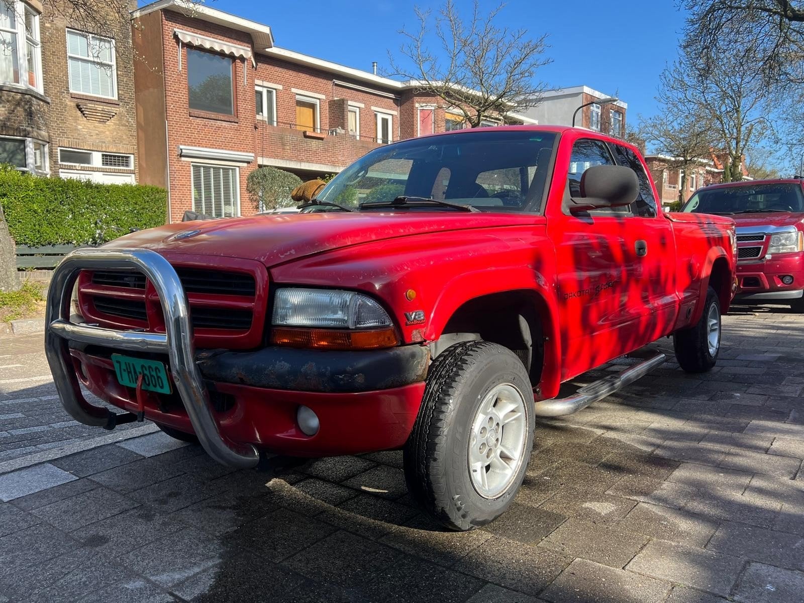 Dodge Dakota V8 - Single Cab - Magnum - LPG - 4x4 - Airco, Auto's, Bestelauto's, Automaat, 8 cilinders, Multifunctioneel stuurwiel