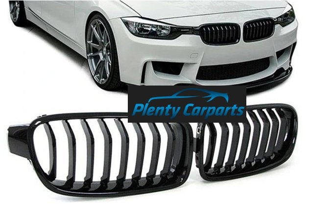 Grill Nierenset voor BMW 3 Sedan (F30, F80) Glanzend Zwart, Buurserstraat 15 A, 7481 EG,Haaksbergen, Nieuw, Ophalen of Verzenden