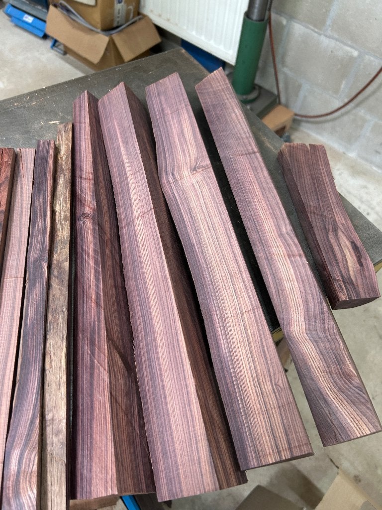 Braziliaans tulpen en Kingwood / Dalbergia Rosewood, Ophalen of Verzenden, Gebruikt, Elektrische gitaar
