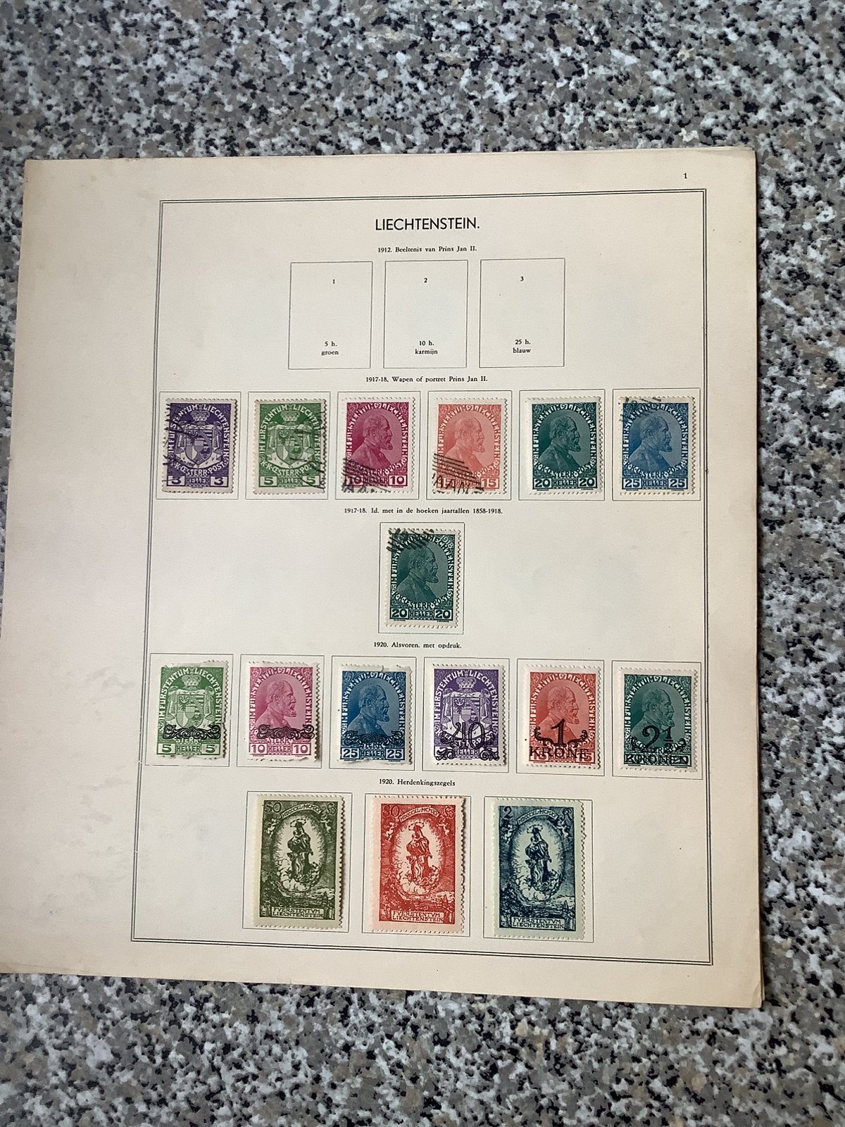 Postzegels Liechtenstein, Ophalen of Verzenden, Buitenland