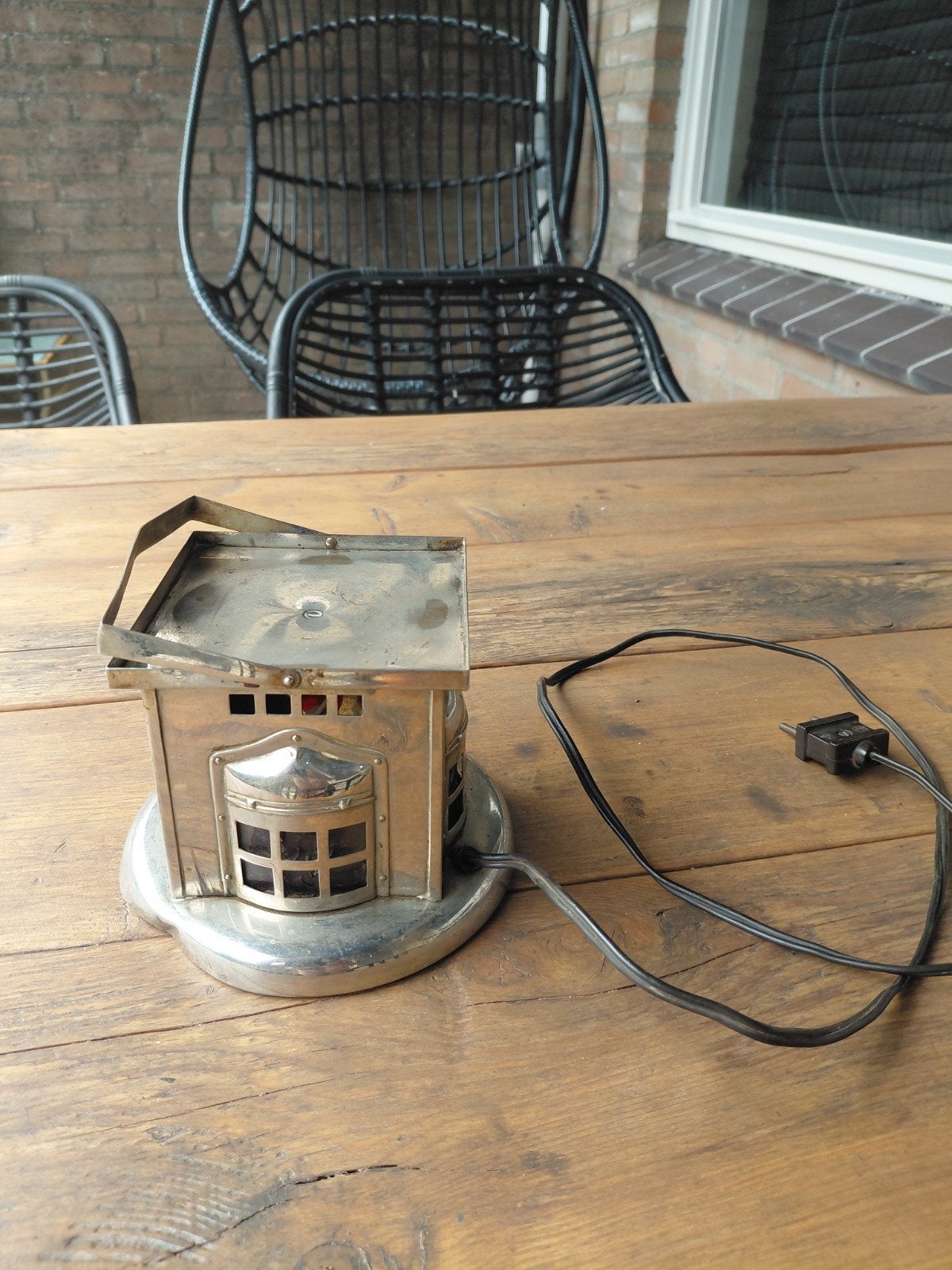 Theelichtje electrictrisch jaren 50 - 60, Ophalen