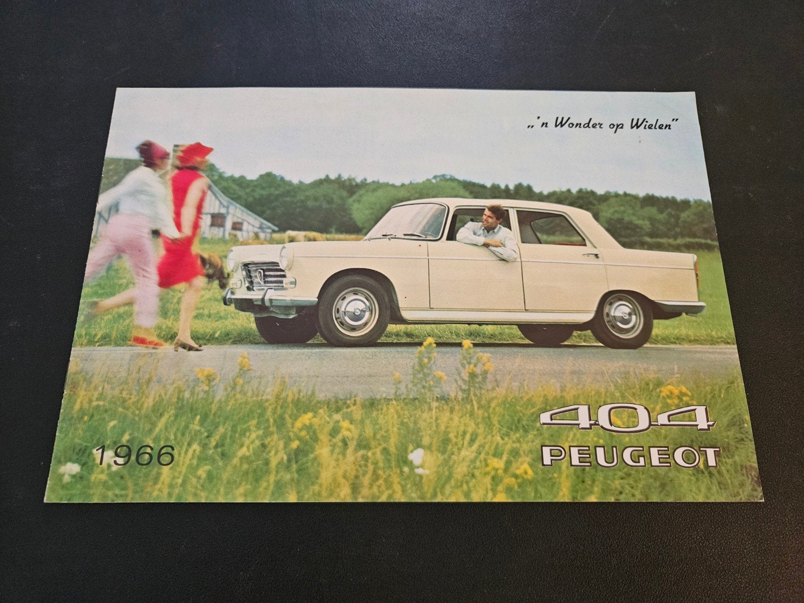 Brochure Peugeot 404 1966, Ophalen of Verzenden, Zo goed als nieuw, Peugeot