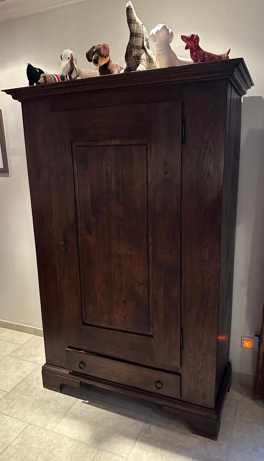 Antieke houten kast met lade, Antiek en Kunst, Antiek | Meubels | Kasten, Ophalen