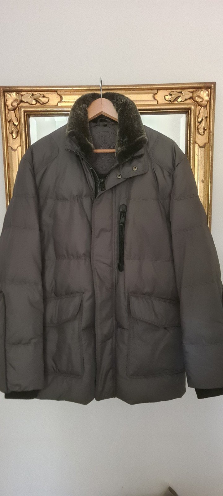 winterjas heren Arma 52 L taupe antraciet grijs warme, Maat 52/54 (L), ARMA, Ophalen of Verzenden, Zo goed als nieuw