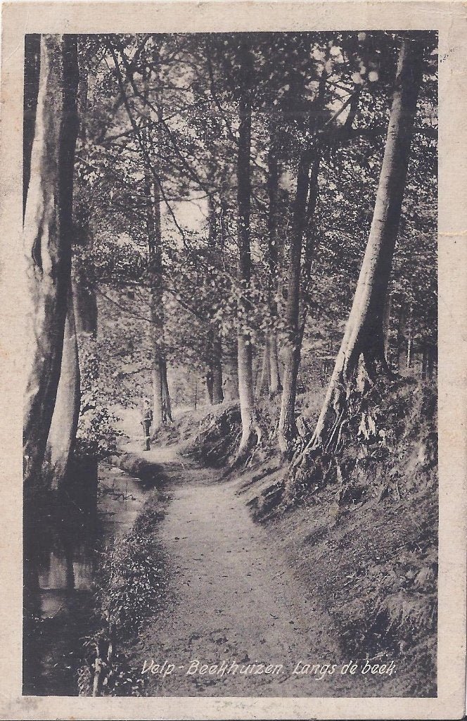 Velp Beekhuizen Oude Gelopen Ansichtkaart ( B796 ), Ophalen of Verzenden, 1920 tot 1940, Gelopen, Gelderland