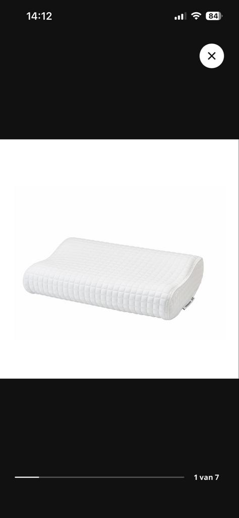 Ergonomisch Kussen - Neksteun en Comfort, Eenpersoons, Wit, Ophalen of Verzenden, Zo goed als nieuw