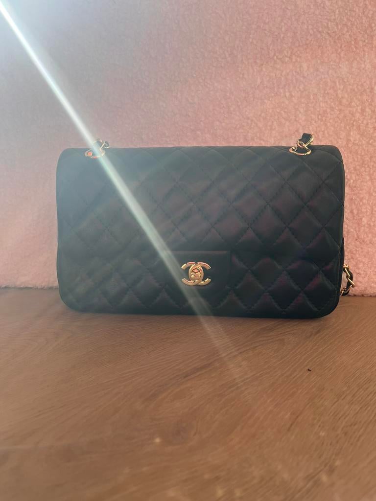 Classic flap bag | Double flap bag | Chique tas | Bag | Tas, Ophalen, Nieuw, Zwart, Overige typen