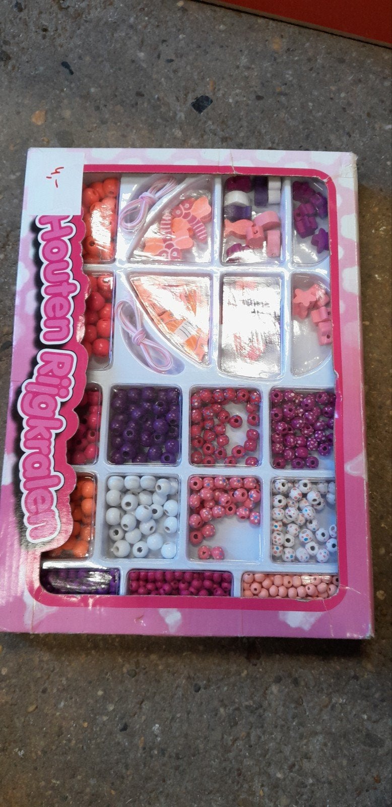 Houten Rijgkralen Set - Knutselpakket voor Kinderen, Ophalen of Verzenden, Nieuw, Overige typen