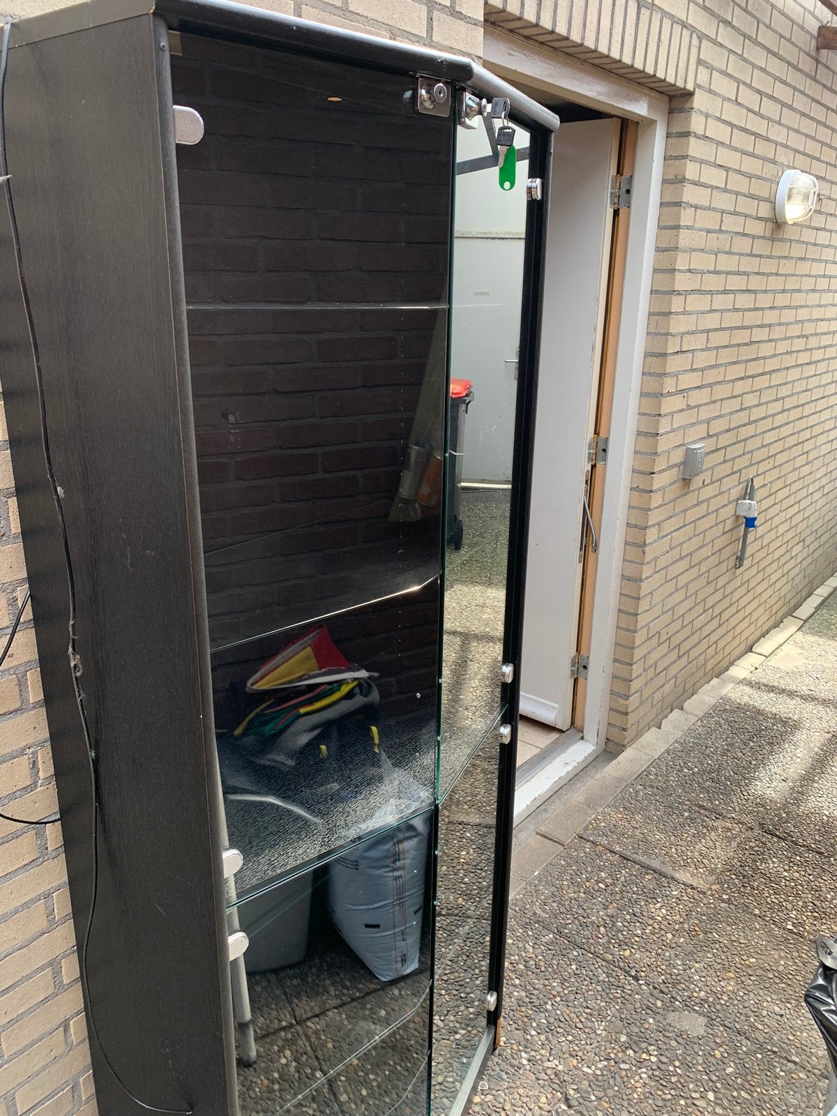 Vitrine kasten .., Ophalen, 50 tot 100 cm, Zo goed als nieuw, Minder dan 100 cm