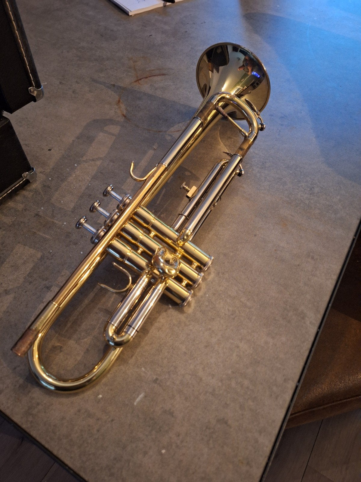 Jupiter Bes Trompet met Mondstuk en Koffer, Ophalen of Verzenden, Gebruikt, Bes-trompet, Met koffer