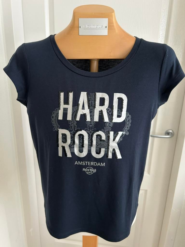 NIEUW Prachtig hard rock café amsterdam shirt in de maat m, Maat 38/40 (M), Blauw, Nieuw, Ophalen of Verzenden
