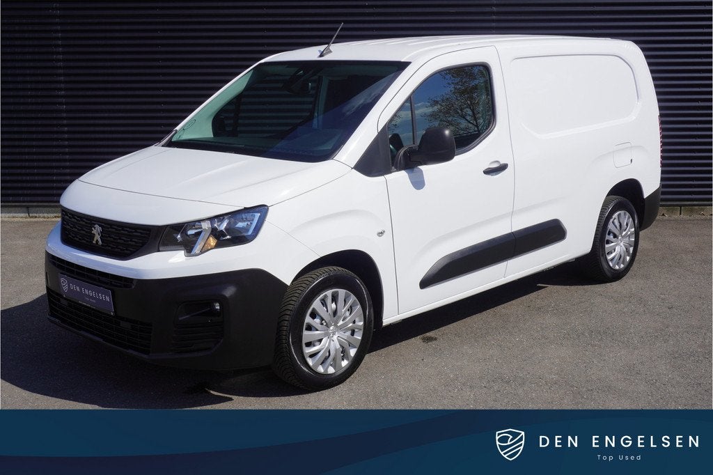 Peugeot Partner 130pk Automaat L2 Lang Apple Carplay Cruise, Gebruikt, 4 cilinders, Wit, Bedrijf